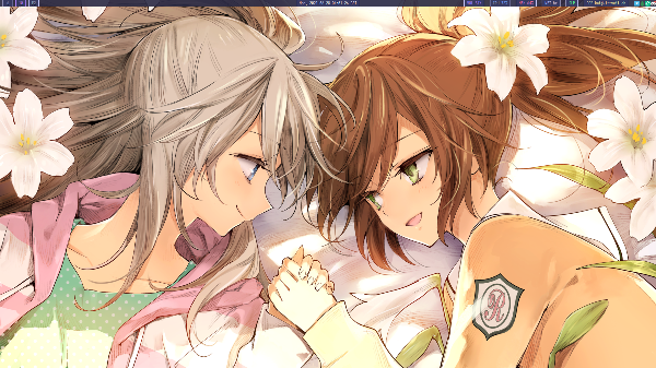 Desktop without any windows open